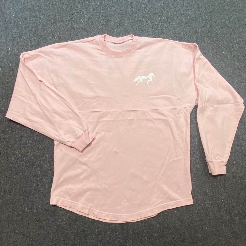 Kentucky Horse Park Spirit Jersey Sz L Womens Pink Long Sleeve TShirt Souvenir